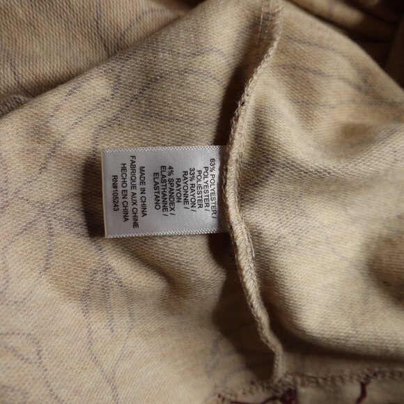 Bobeau Knee-Length Dress with Ruffle Sleeve, 1X - Picture 6 of 6